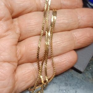 #47 Vintage 14K solid gold Italy chain 20"